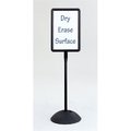 Safco Safco 4117BL Write Way Rectangular Sign in Black 4117BL